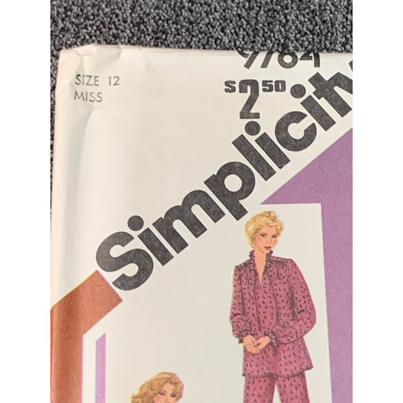 Simplicity Misses Robe Nightgown Sleepwear Sewing Pattern Sz 12 9784 - uncut - Picture 2 of 4
